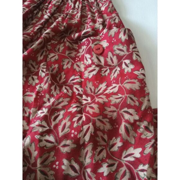 Vintage Norton McNaughton Petites Leafy Floral Print Sleeveless Dress Women's 8 - Picture 8 of 12